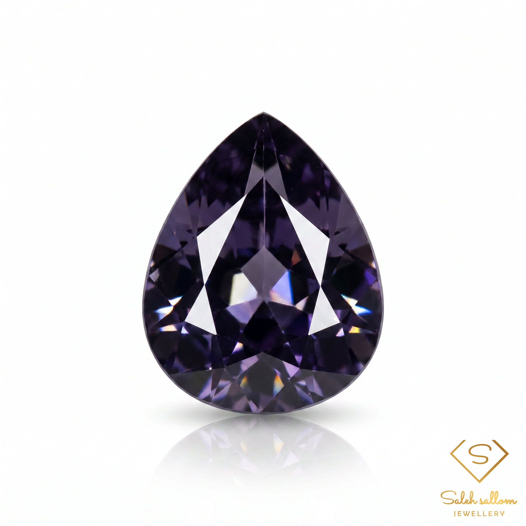 0.54 Ct Natural Purplish Spinel | Pear Cut Madagascar Spinel | Rare Collector Gemstone