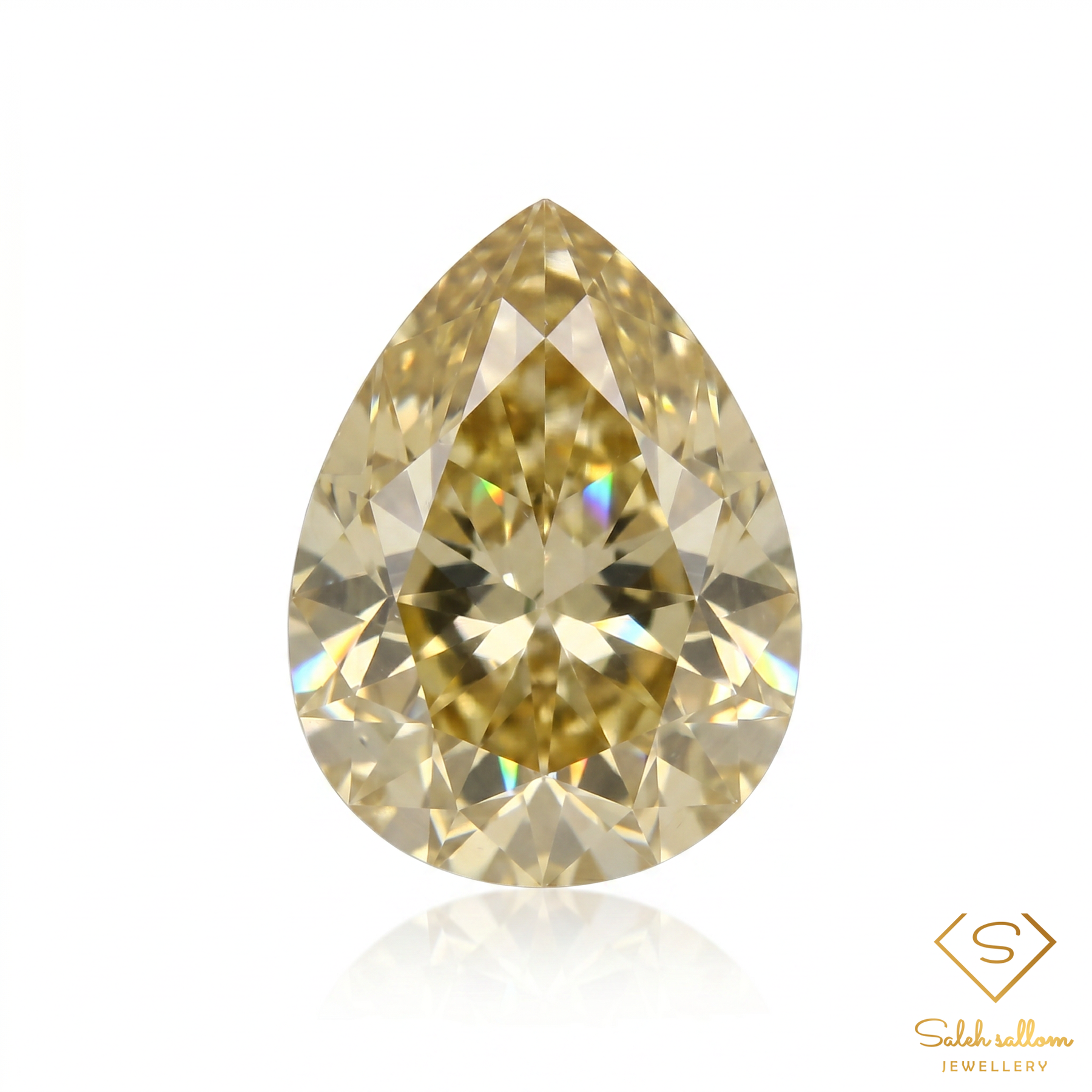 1.50 Ct Natural Unheated Yellow Zircon | VS Clarity Pear Cut Tanzanian Zircon | Collector Gemstone