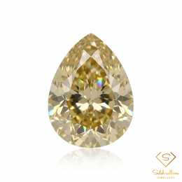 1.50 Ct Natural Unheated Yellow Zircon | VS Clarity Pear Cut Tanzanian Zircon | Collector Gemstone