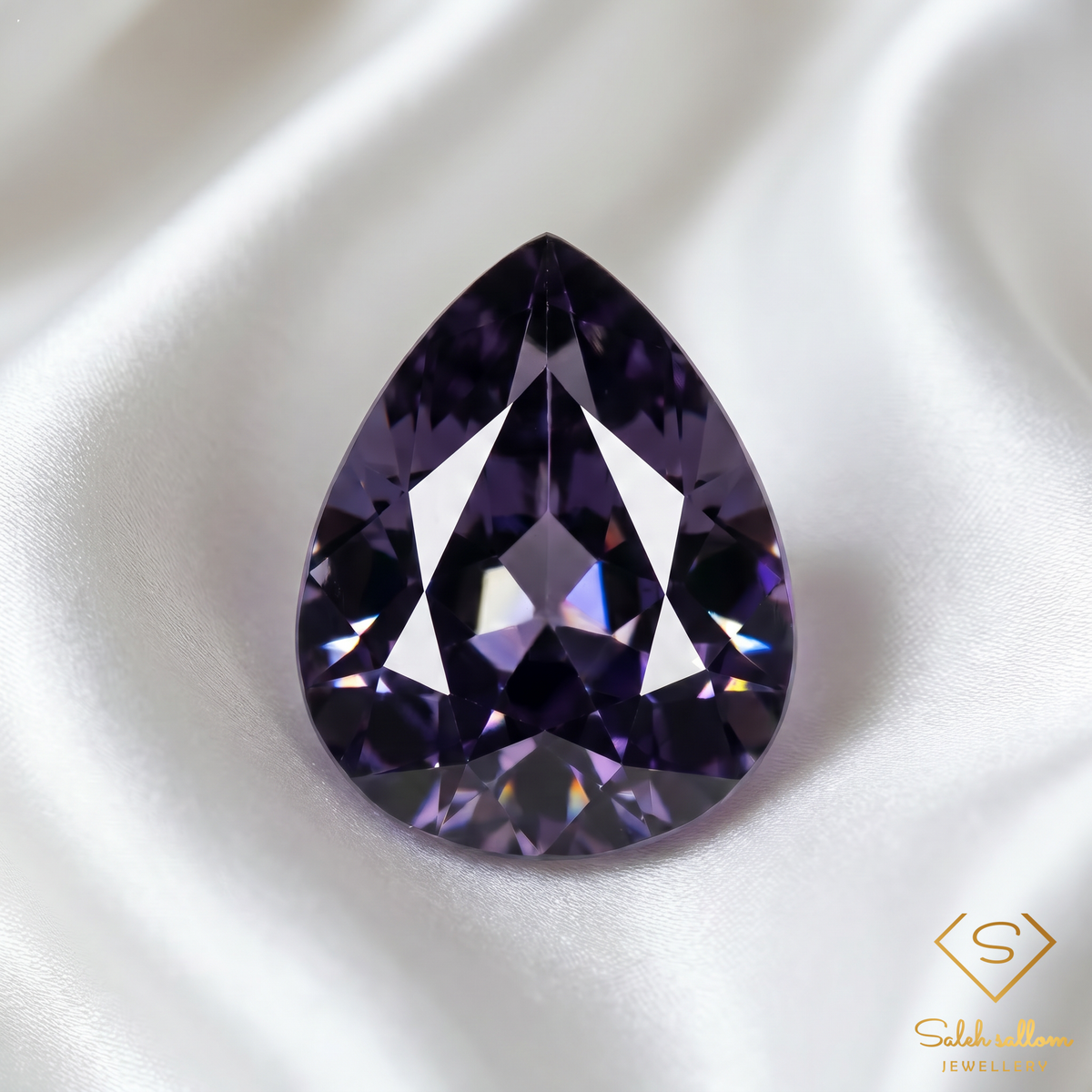 0.54 Ct Natural Purplish Spinel | Pear Cut Madagascar Spinel | Rare Collector Gemstone