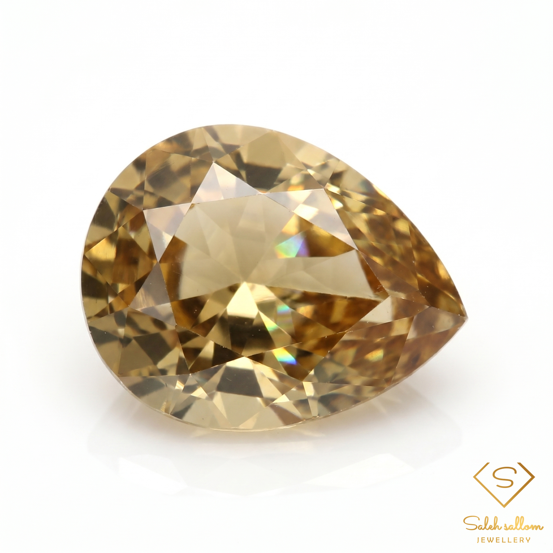 1.10 Ct Natural Unheated Yellow Zircon | VS Clarity Pear Cut Tanzanian Zircon | Fine Collector Gemstone