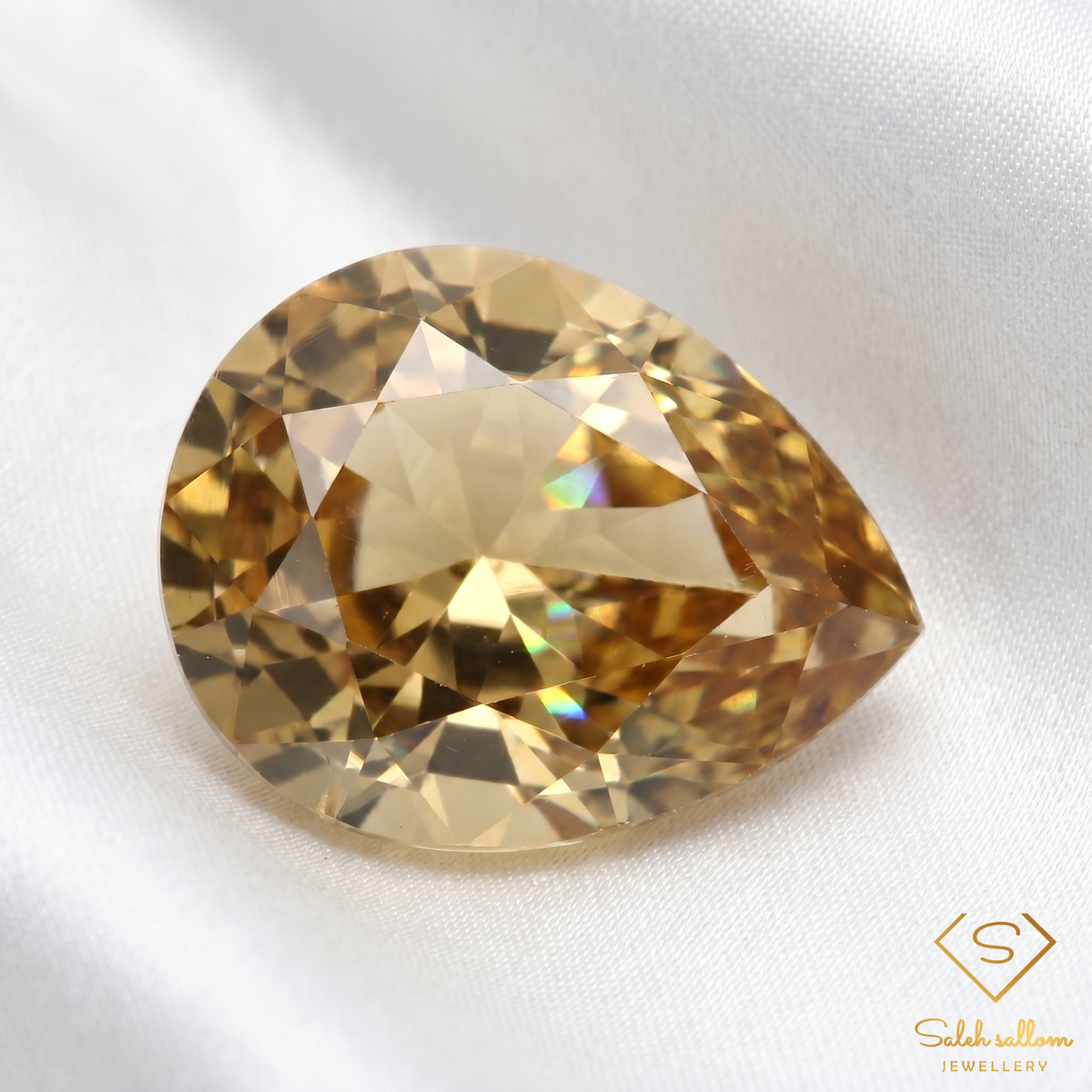 1.10 Ct Natural Unheated Yellow Zircon | VS Clarity Pear Cut Tanzanian Zircon | Fine Collector Gemstone