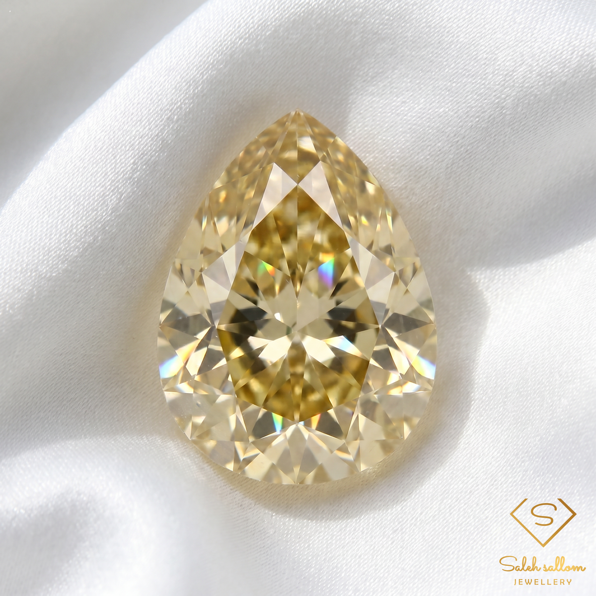 1.50 Ct Natural Unheated Yellow Zircon | VS Clarity Pear Cut Tanzanian Zircon | Collector Gemstone