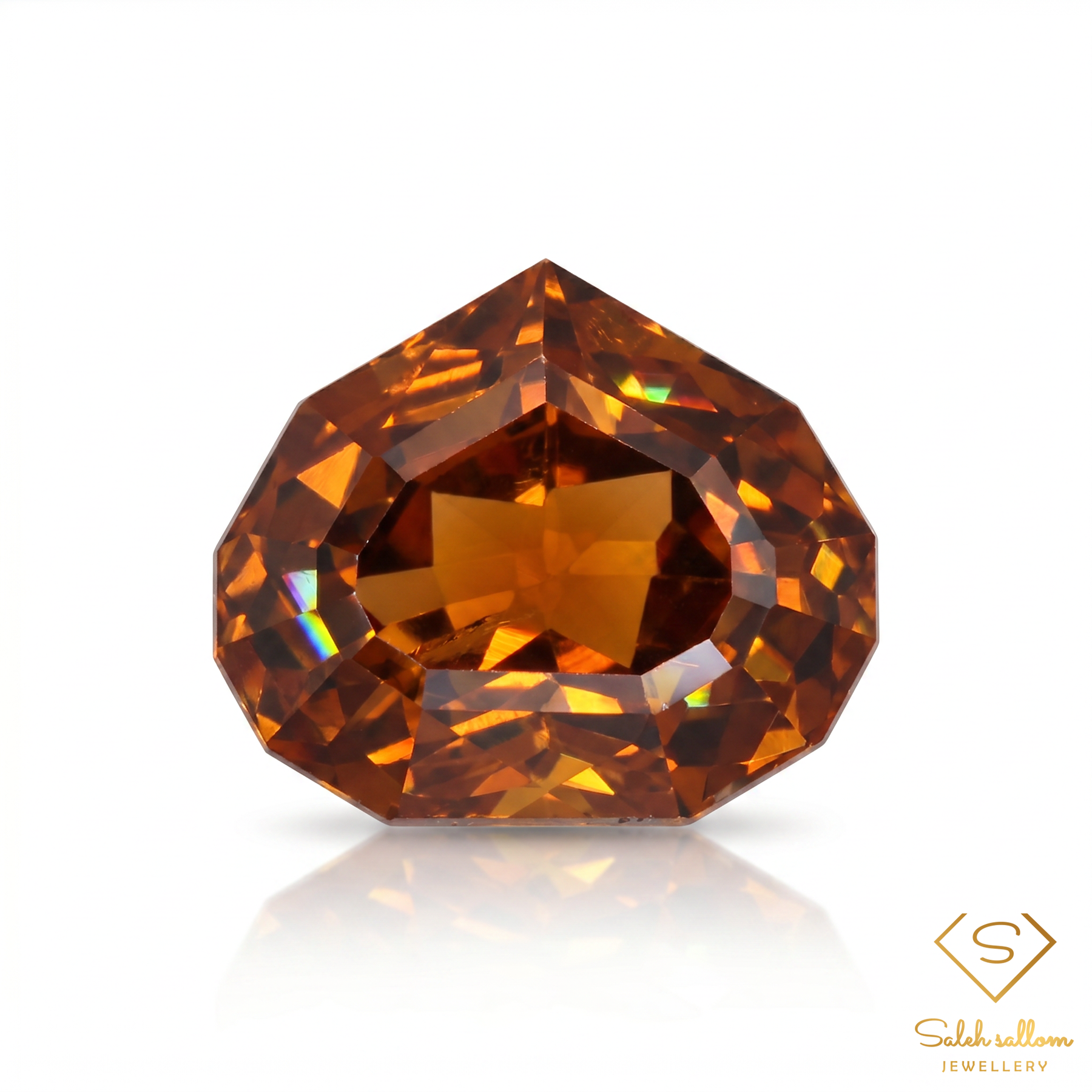 2.68 Ct Natural Unheated Orange Zircon | VS Clarity Custom Cut Tanzanian Zircon | Collector Investment Gemstone