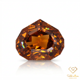 2.68 Ct Natural Unheated Orange Zircon | VS Clarity Custom Cut Tanzanian Zircon | Collector Investment Gemstone