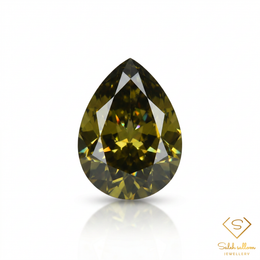 1.37 Ct Natural Unheated Yellowish Green Zircon | VVS Clarity Pear Cut Tanzanian Zircon | Rare Collector Gemstone