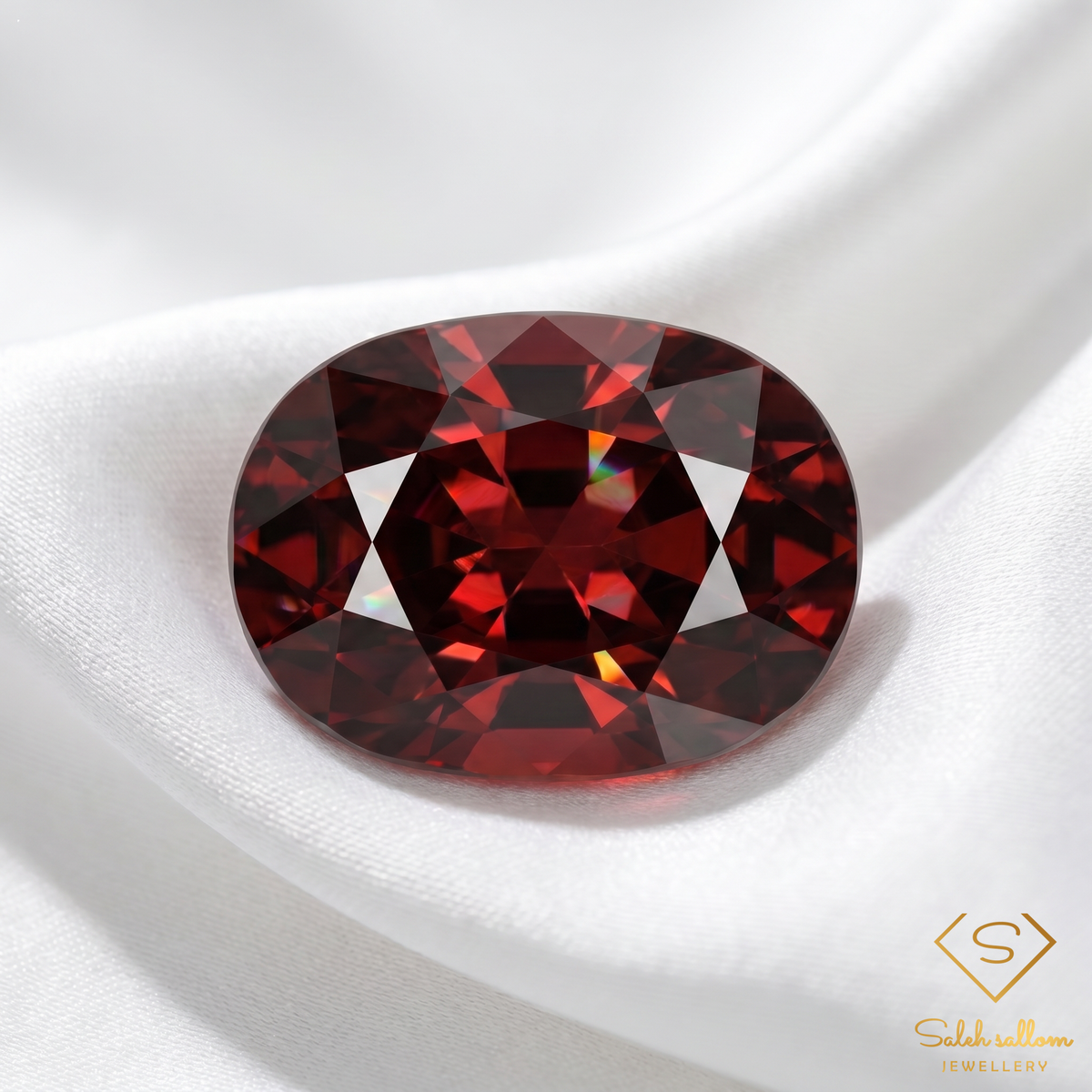 1.18 Ct Natural Red Zircon | Oval Cut Unheated Zircon | Rare Collector Gemstone