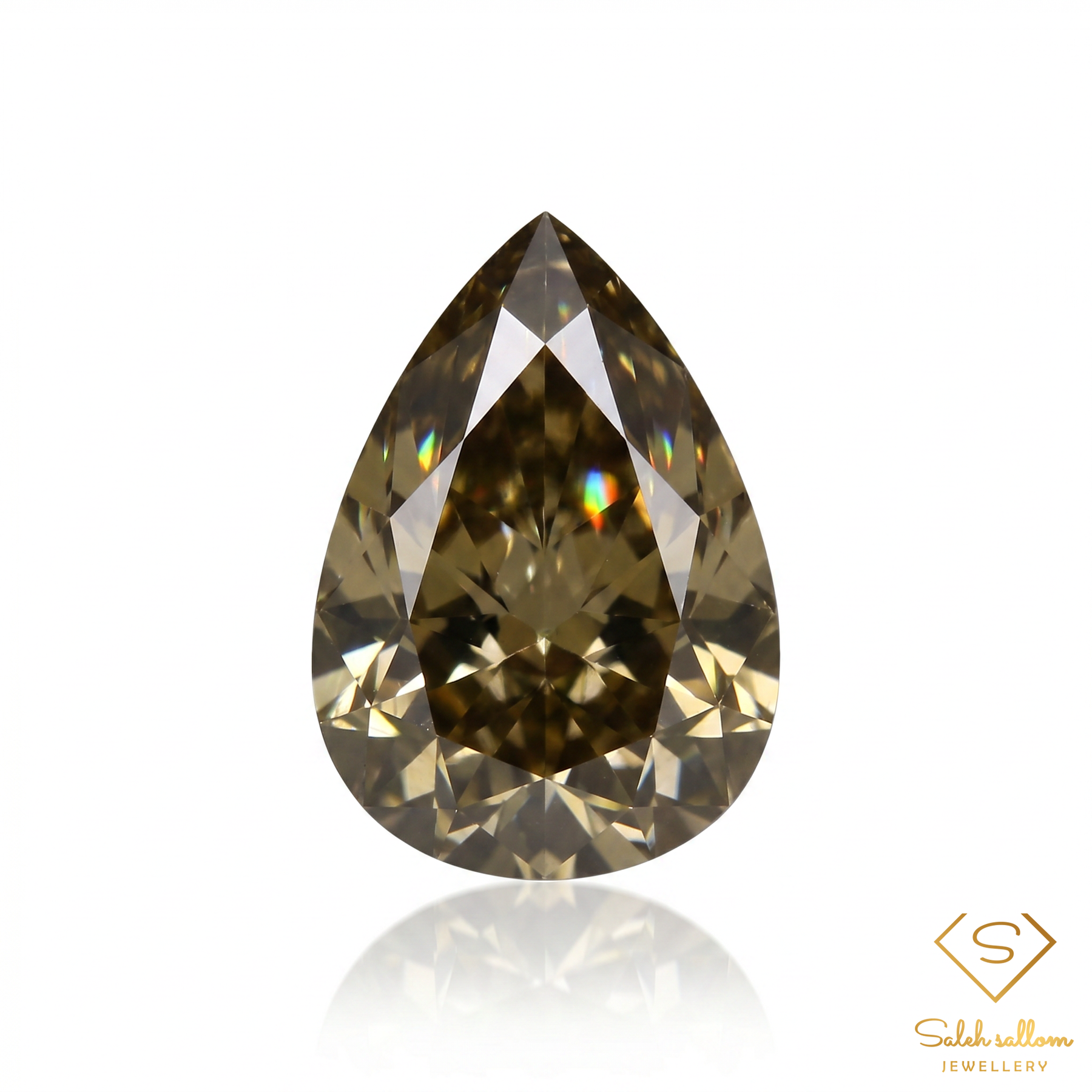 0.67 Ct Natural Unheated Yellowish Green Zircon | Pear Cut Tanzanian Zircon | Rare Collector Gemstone