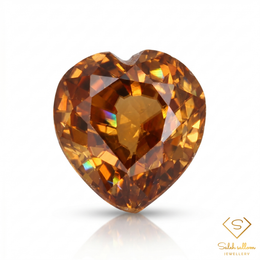 1.19 Ct Natural Unheated Yellow Zircon | Heart Cut Tanzanian Zircon | VVS Clarity Collector Gemstone