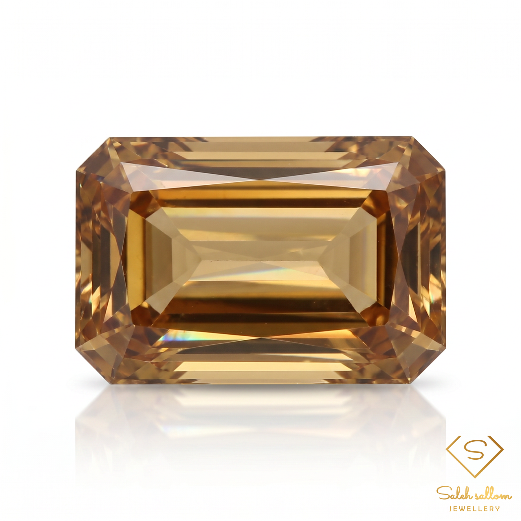 3.15 Ct Natural Champagne Zircon | Scissor Cut Step-Cut Gemstone | VVS Clarity | Tanzania