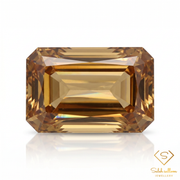 3.15 Ct Natural Champagne Zircon | Scissor Cut Step-Cut Gemstone | VVS Clarity | Tanzania