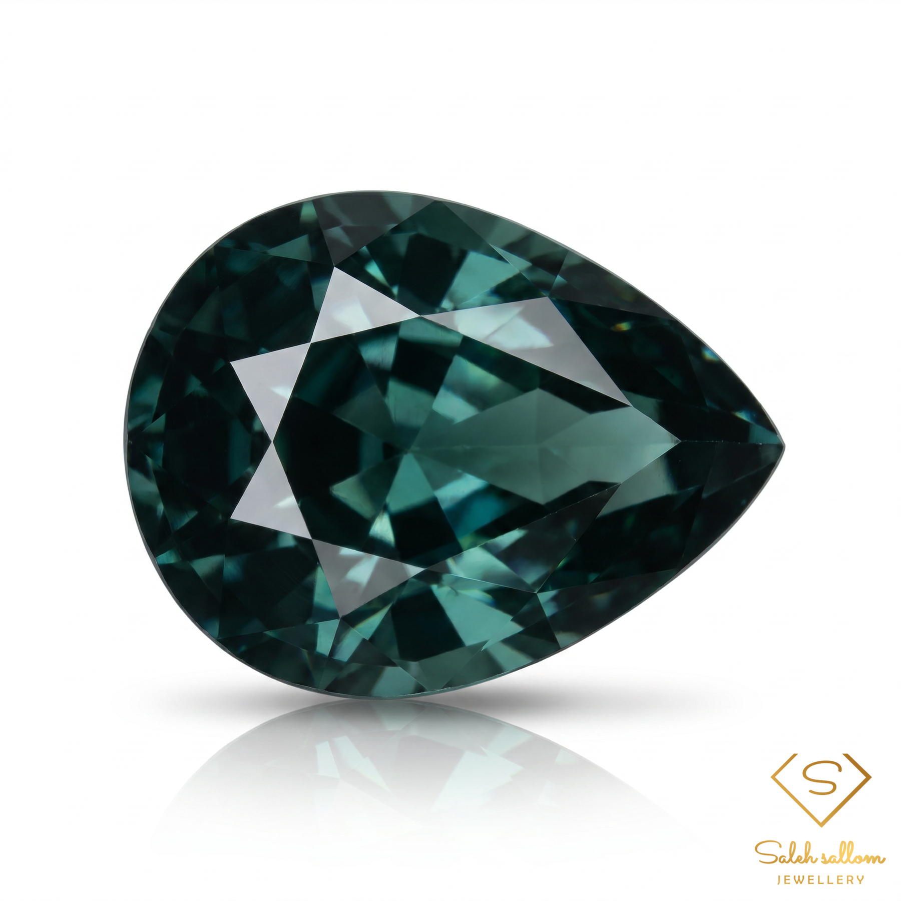 0.86 Ct Natural Blue-Green Tourmaline | Pear Cut Tourmaline Gemstone | Unheated Mozambique Origin