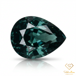 0.86 Ct Natural Blue-Green Tourmaline | Pear Cut Tourmaline Gemstone | Unheated Mozambique Origin