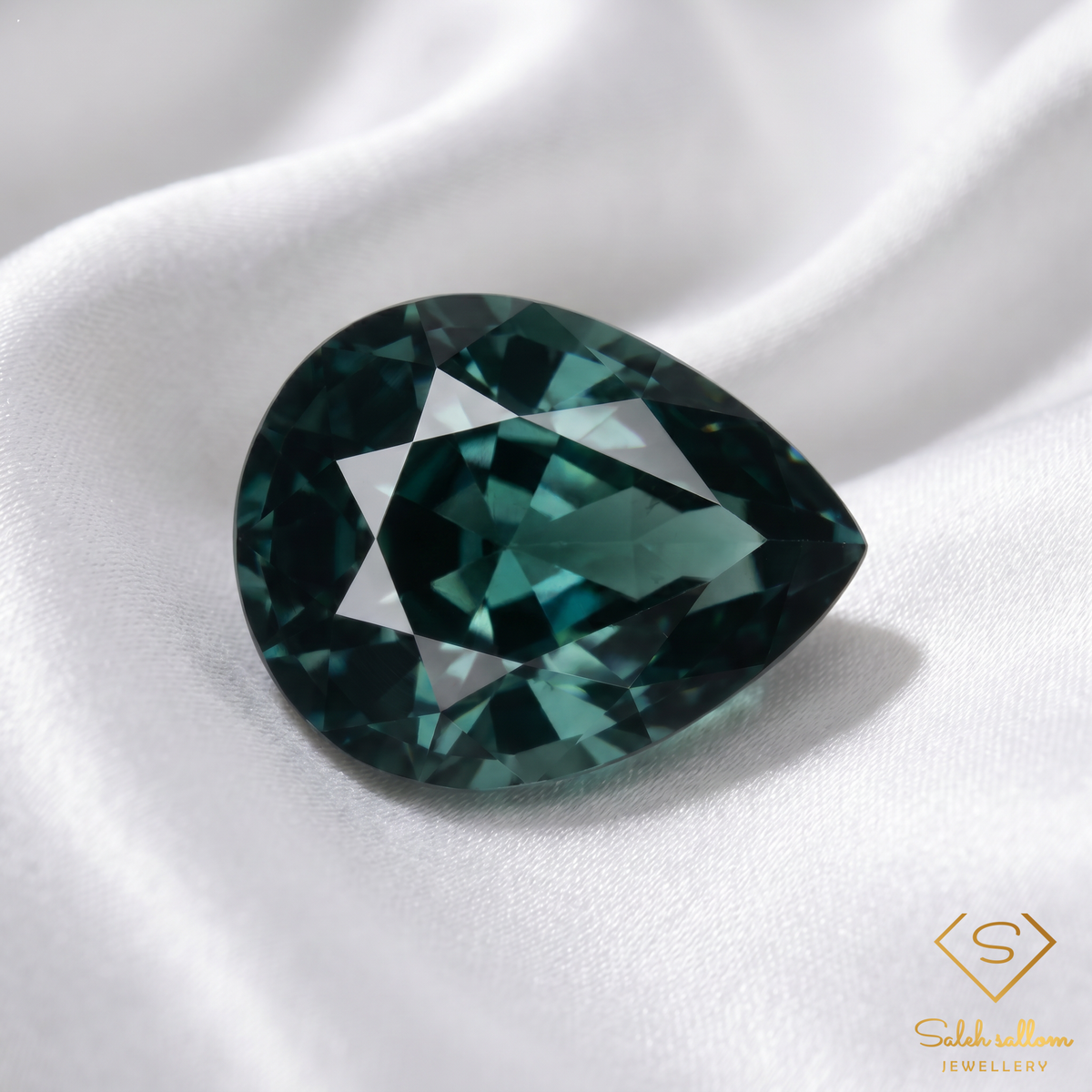 0.86 Ct Natural Blue-Green Tourmaline | Pear Cut Tourmaline Gemstone | Unheated Mozambique Origin