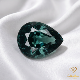 0.86 Ct Natural Blue-Green Tourmaline | Pear Cut Tourmaline Gemstone | Unheated Mozambique Origin