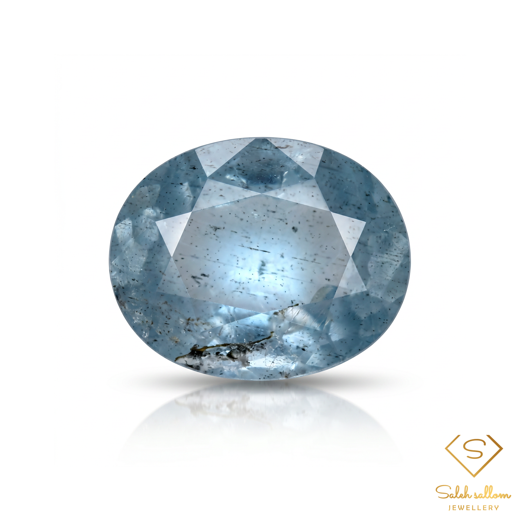 2.19 Ct Natural Unheated Aquamarine | Oval Cut Brazilian Aquamarine | Collector Gemstone