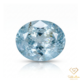 2.19 Ct Natural Unheated Aquamarine | Oval Cut Brazilian Aquamarine | Collector Grade Gemstone