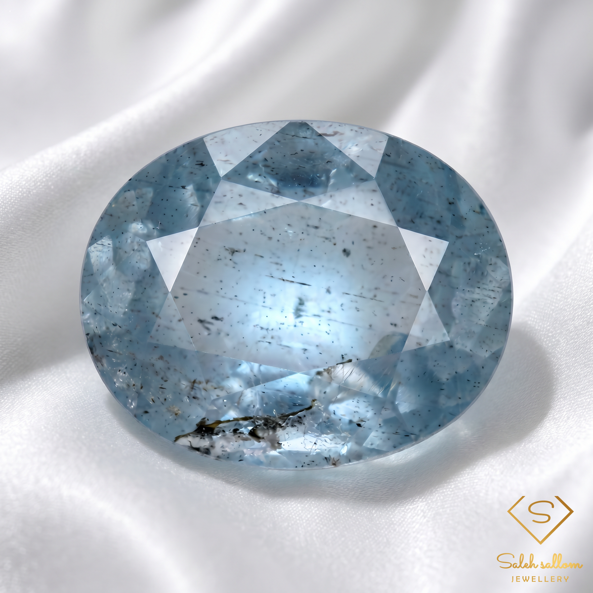 2.19 Ct Natural Unheated Aquamarine | Oval Cut Brazilian Aquamarine | Collector Gemstone