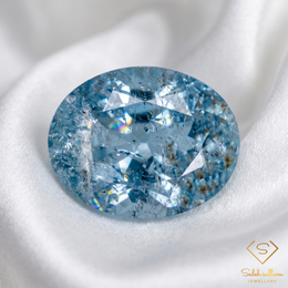 2.03 Ct Natural Unheated Aquamarine | Oval Cut Brazilian Aquamarine | Unique Collector Gemstone