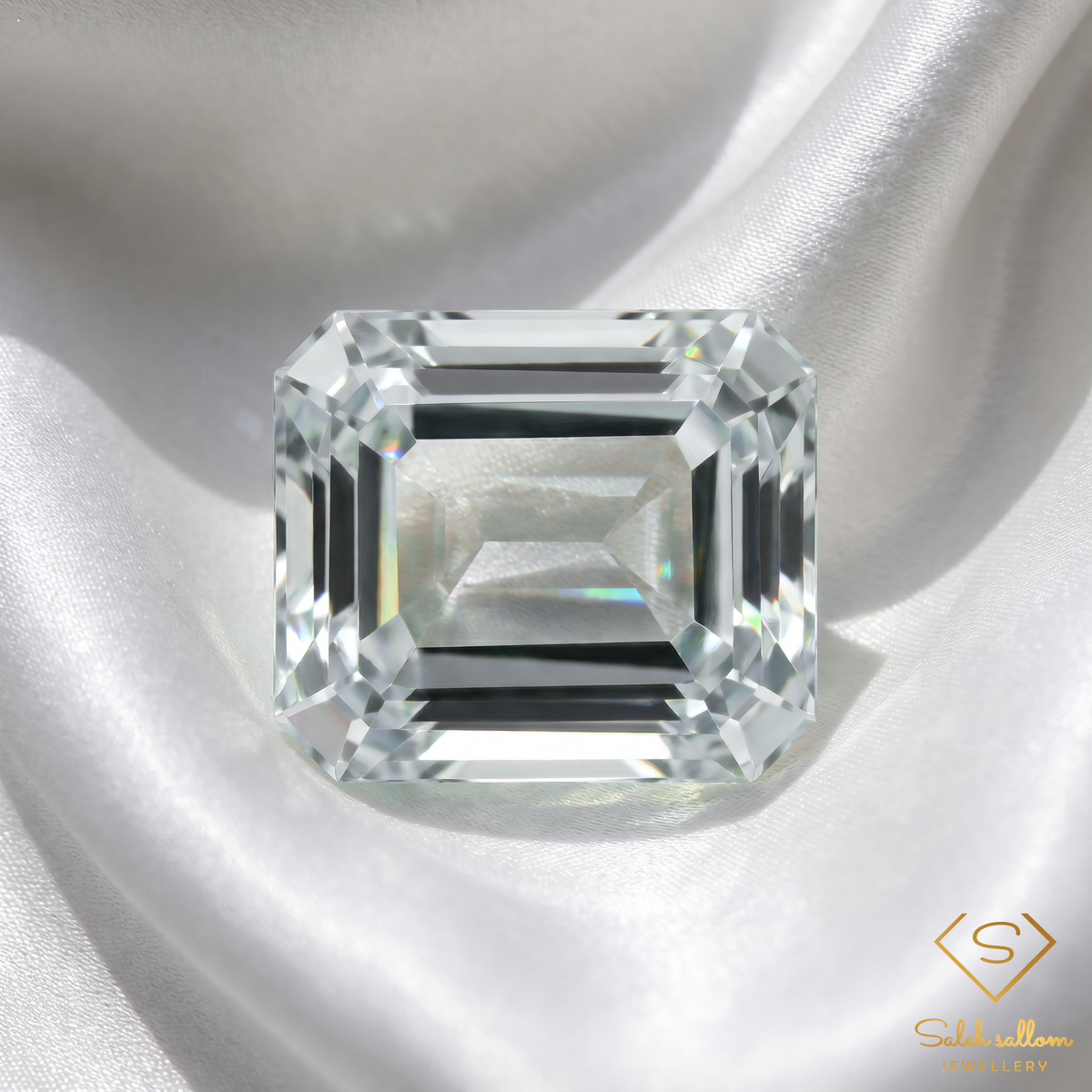 2.52 Ct Natural Unheated Aquamarine | Emerald Cut Aquamarine | Precision Step-Cut Collector Gemstone