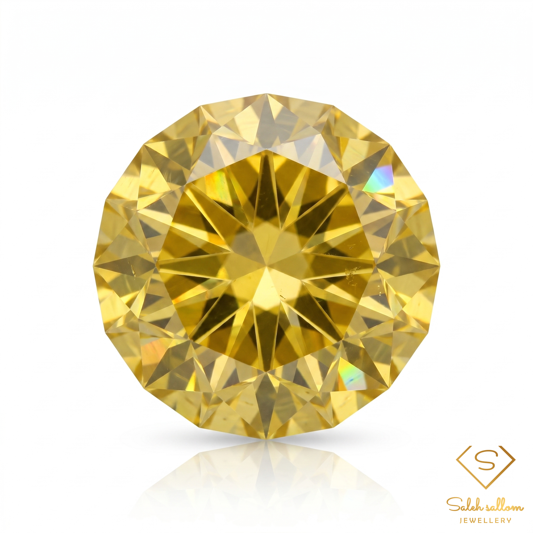 11.38 Ct Natural Greenish Yellow Quartz | Precision Custom Fantasy Cut | Brazilian Collector Gemstone