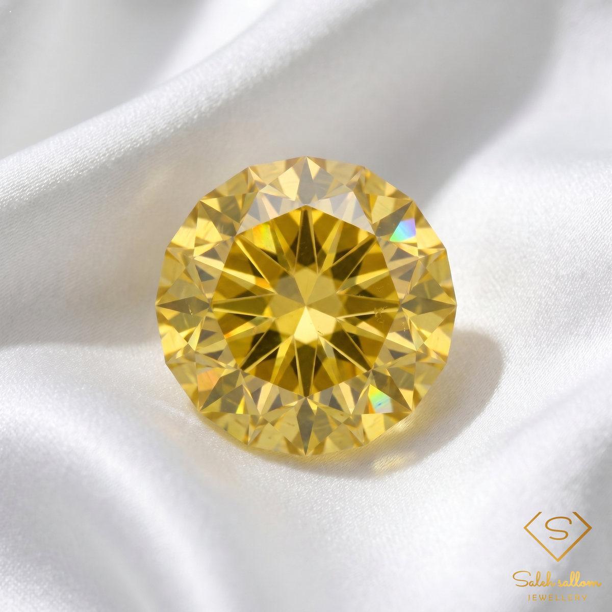 11.38 Ct Natural Greenish Yellow Quartz | Precision Custom Fantasy Cut | Brazilian Collector Gemstone