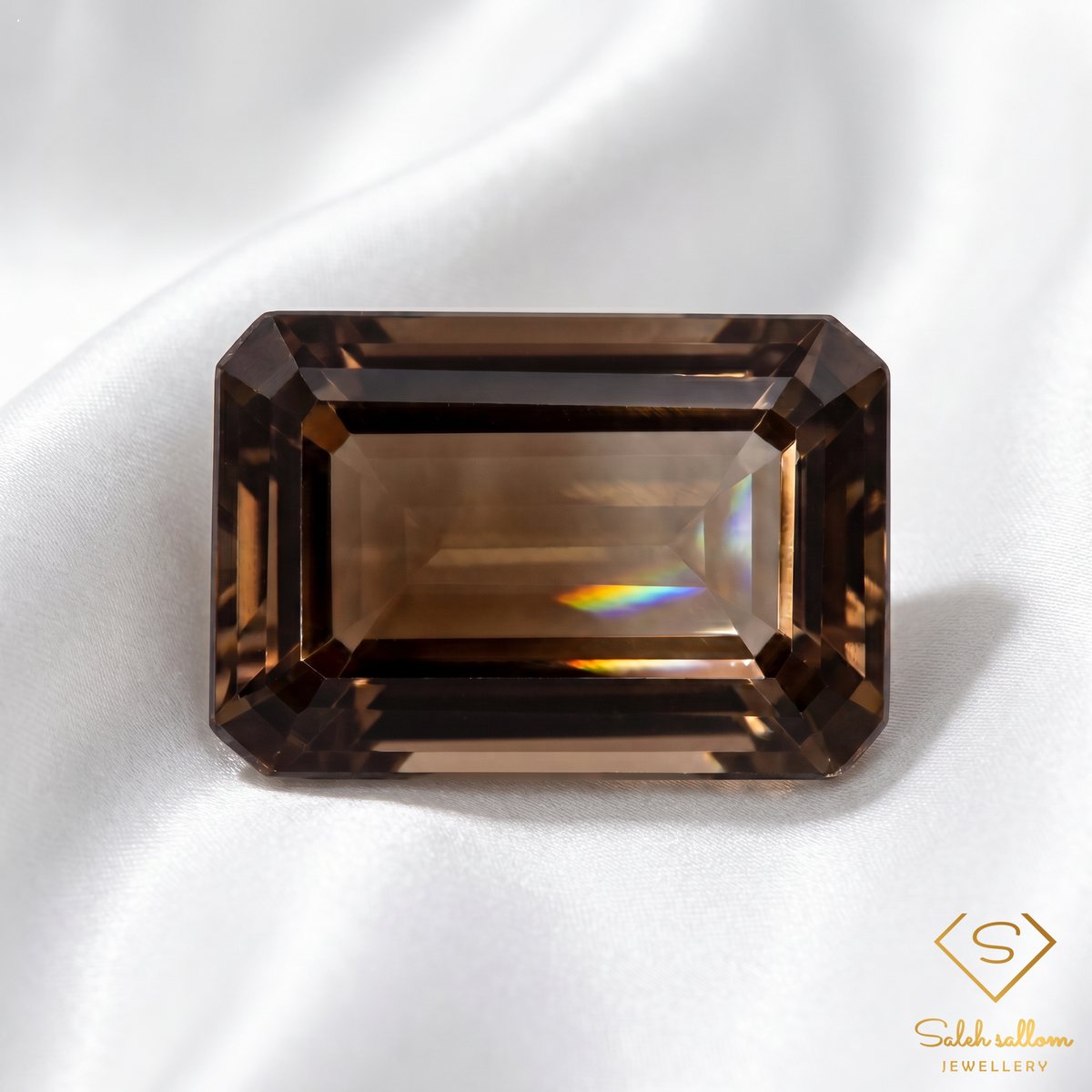 5.03 Ct Natural Champagne Topaz | Emerald Cut Topaz | Brazilian Fine Gemstone