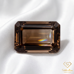 5.03 Ct Natural Champagne Topaz | Emerald Cut Topaz | Brazilian Fine Gemstone