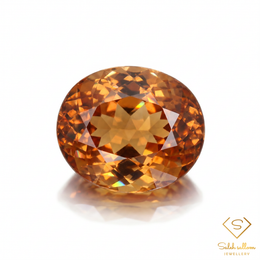 12.58 Ct Natural Champagne Topaz | Oval Cut Brazilian Topaz | Fine Collector Gemstone
