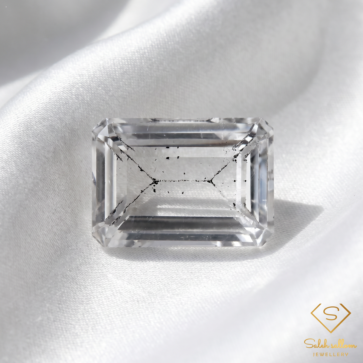 9.83 Ct Natural Unheated Very Light Yellow Topaz | Emerald Cut Topaz | Brazilian Collector Gemstone