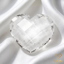 10.75 Ct Natural White Topaz | Heart Cut Gemstone | Brazilian Topaz for Fine Jewelry
