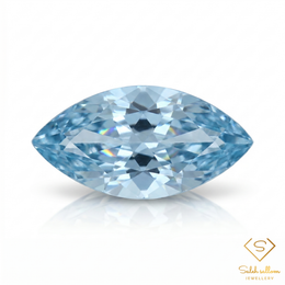 0.60 Ct Natural Swiss Blue Topaz | Marquise Cut Gemstone | Brazilian Blue Topaz