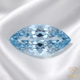 0.60 Ct Natural Swiss Blue Topaz | Marquise Cut Gemstone | Brazilian Blue Topaz
