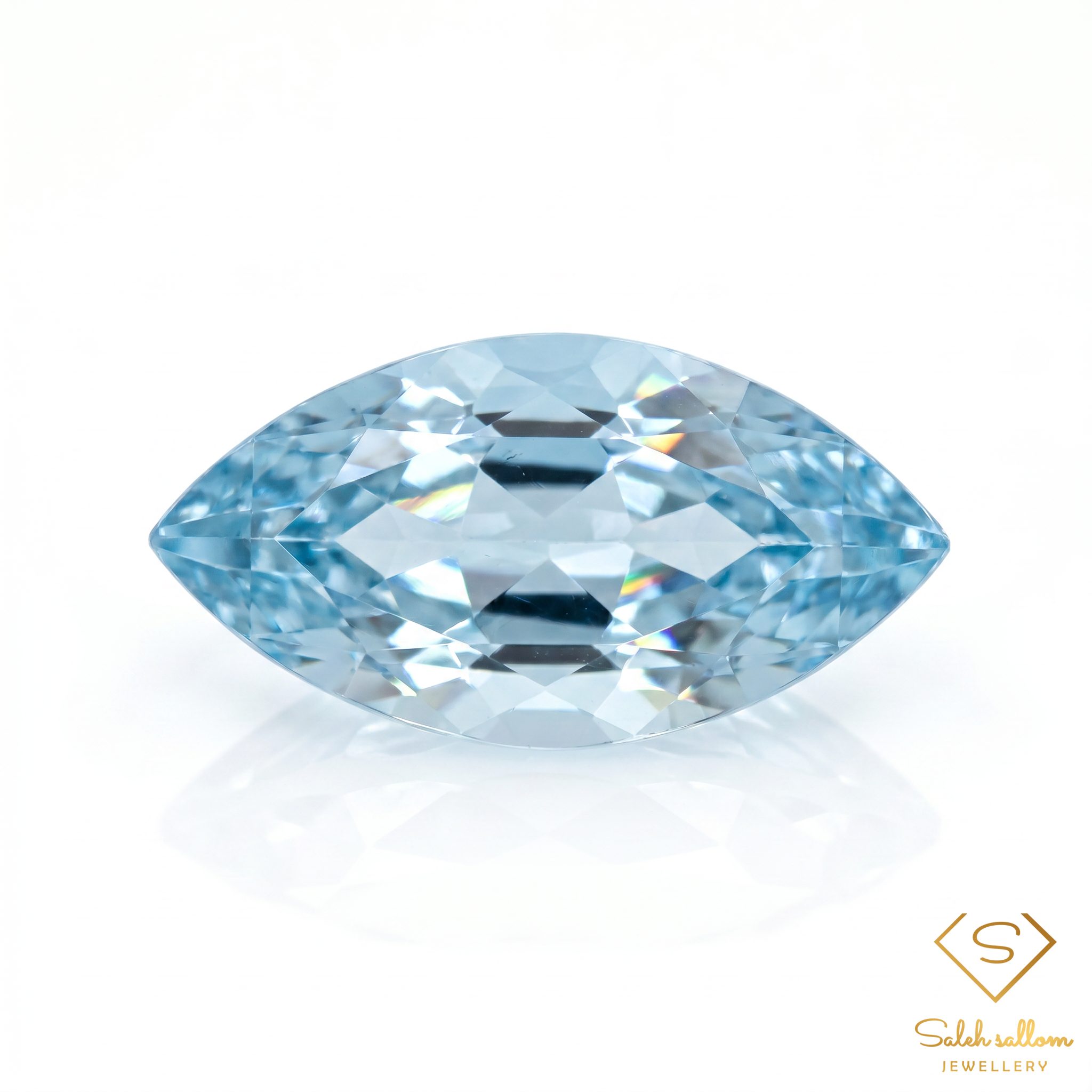 0.67 Ct Natural Swiss Blue Topaz | Marquise Cut Gemstone | Brazilian Blue Topaz Main image