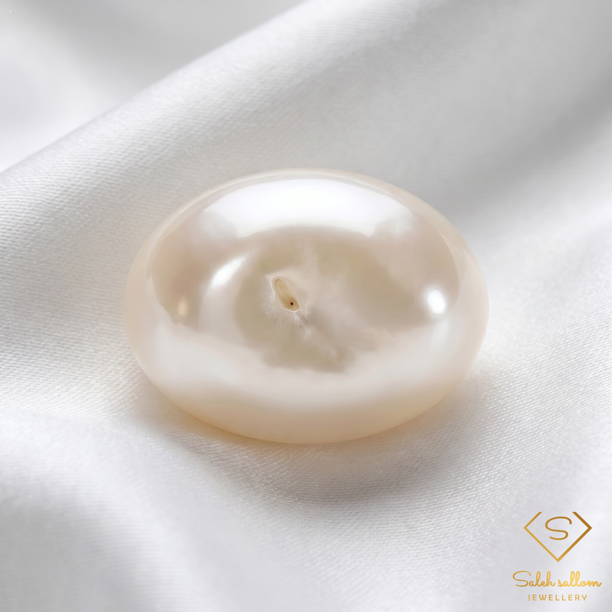 5.33 Ct Natural White Pearl | Freeform Cabochon Pearl | Myanmar Origin Pearl Secondary image