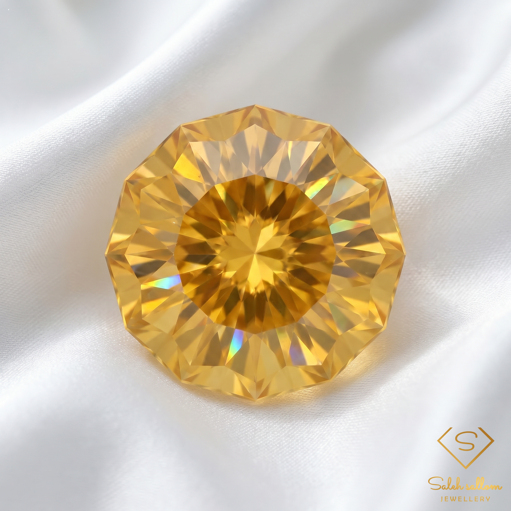 9.06 Ct Natural Yellow Citrine | Custom Octagonal Fantasy Cut | Brazilian Citrine Gemstone Secondary image