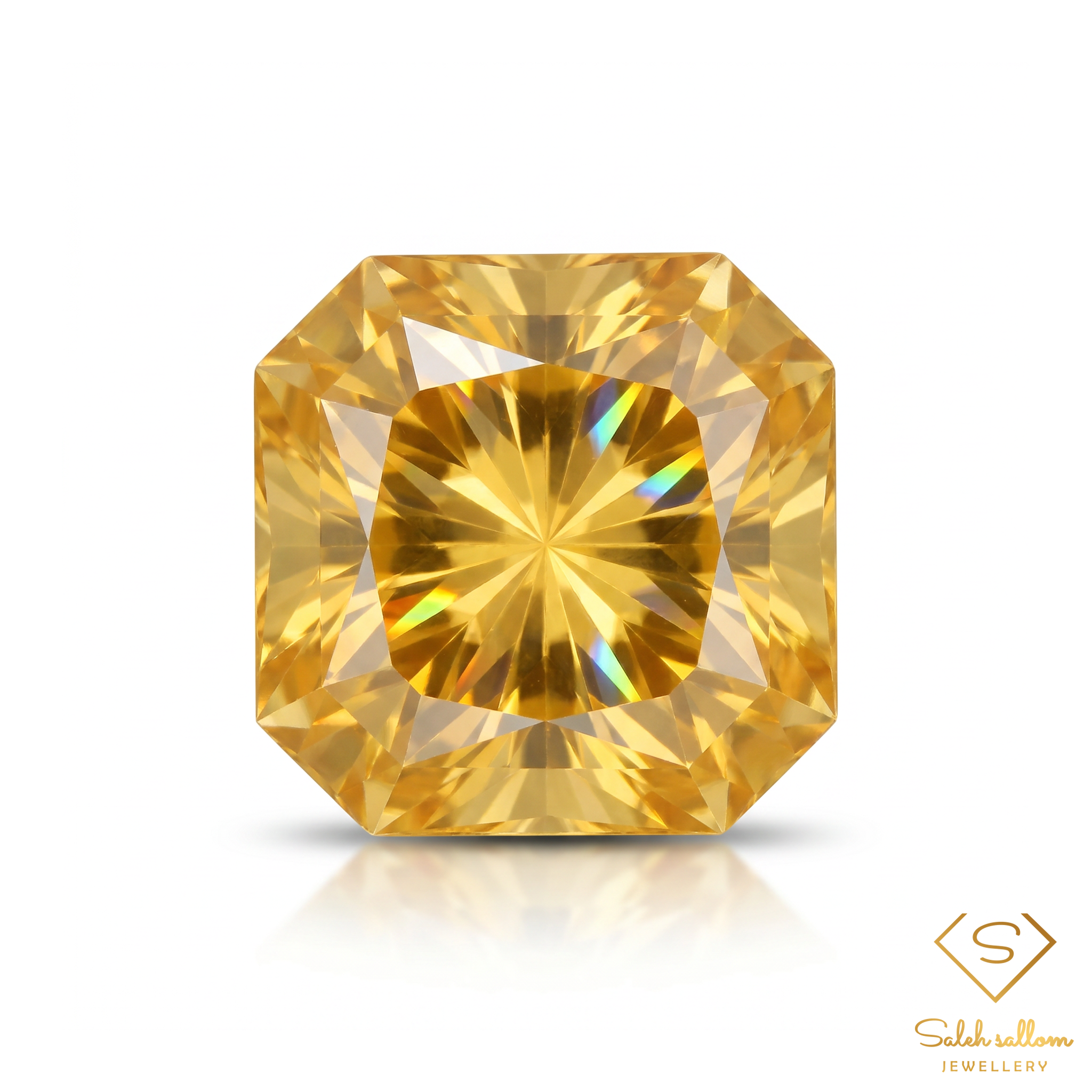 4.55 Ct Natural Yellow Citrine | Precision Octagon Cut | Brazilian Golden Citrine Gemstone