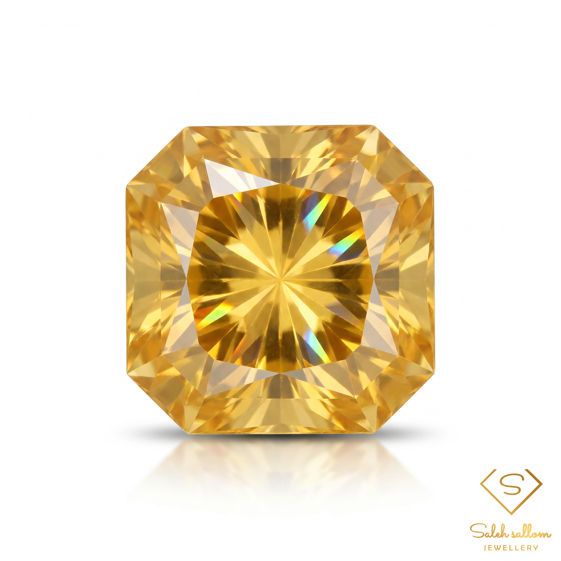 3.64 Ct Natural Yellow Citrine | Precision Octagon Cut | Brazilian Golden Citrine Gemstone