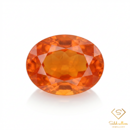 Natural Mexican Fire Opal | 1.13 Carat Oval Cut | Vibrant Orange Fire Opal Gemstone