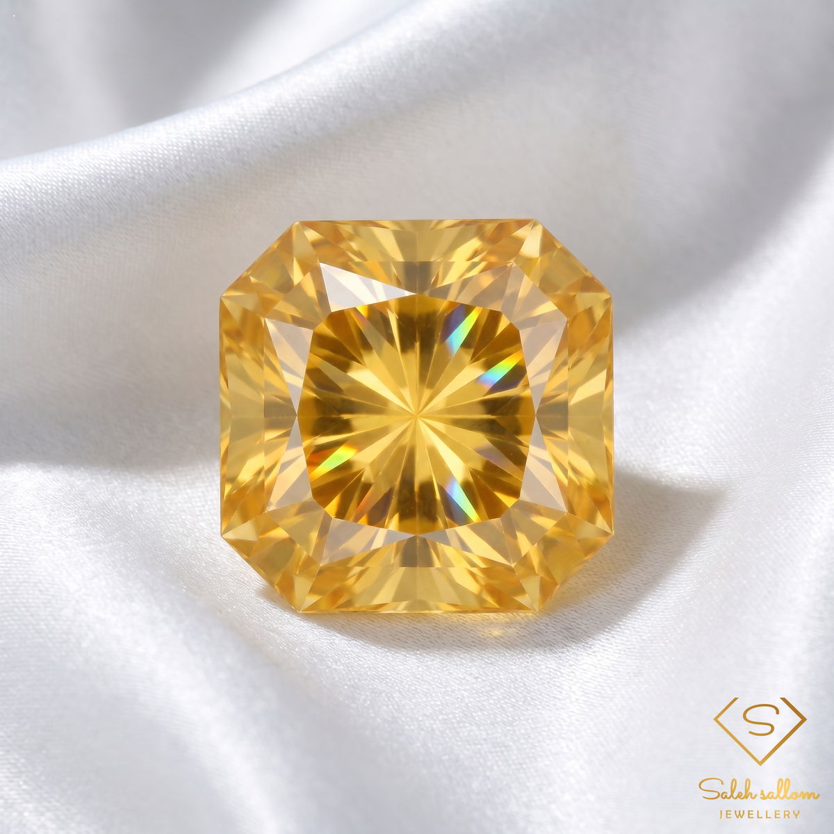 4.55 Ct Natural Yellow Citrine | Precision Octagon Cut | Brazilian Golden Citrine Gemstone