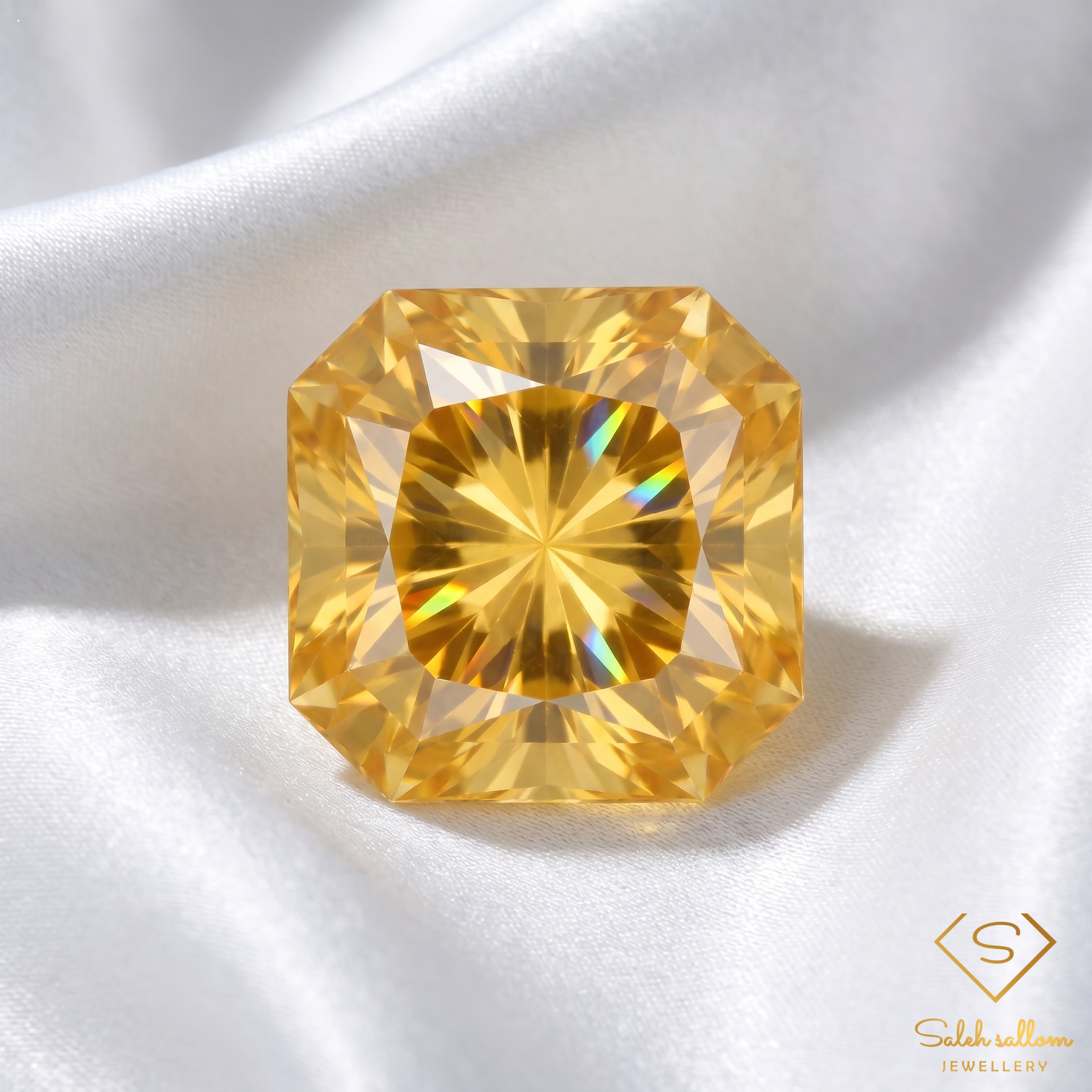 3.64 Ct Natural Yellow Citrine | Precision Octagon Cut | Brazilian Golden Citrine Gemstone Secondary image