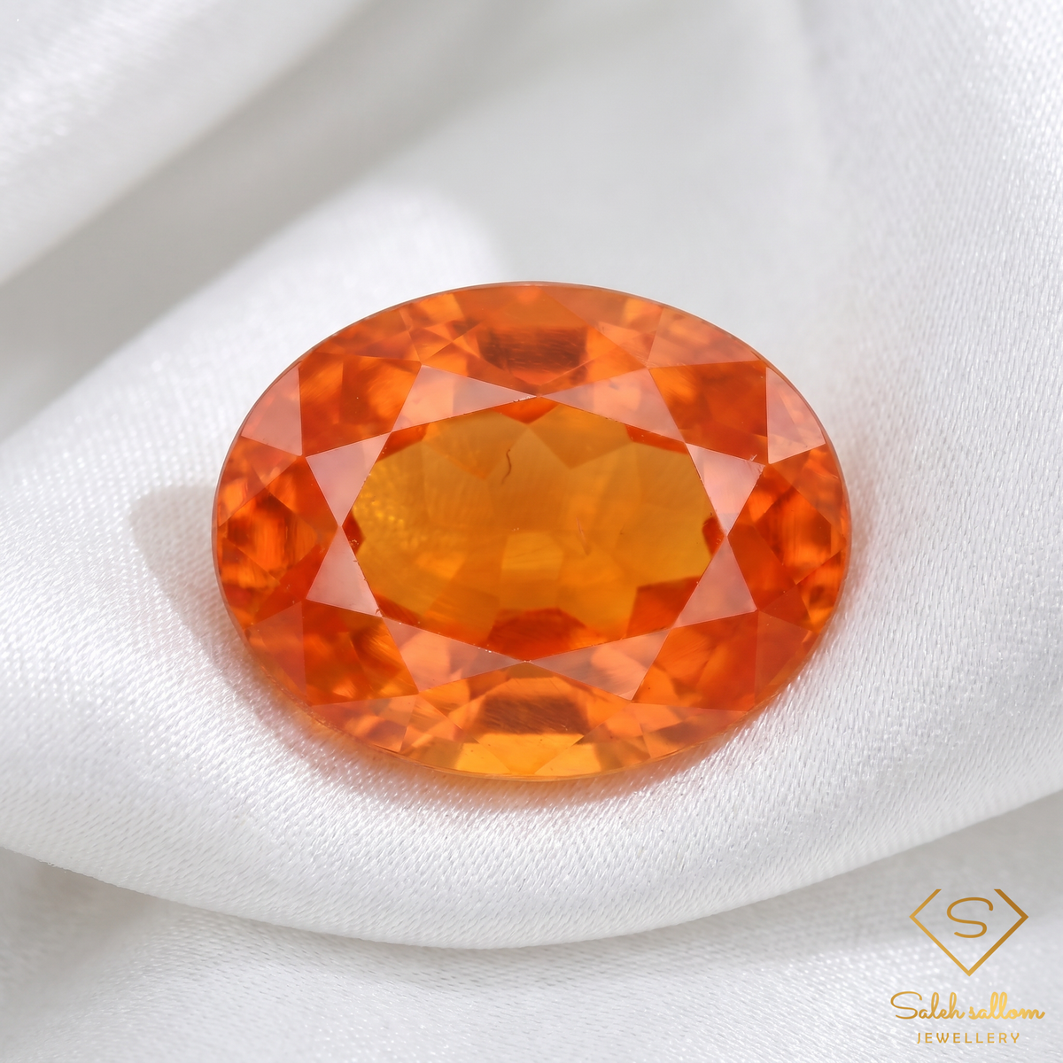 Natural Mexican Fire Opal | 1.13 Carat Oval Cut | Vibrant Orange Fire Opal Gemstone