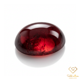 Natural Purplish Pink Rhodolite Garnet | 6.79 Carat Oval Cabochon | Mozambique Garnet Gemstone