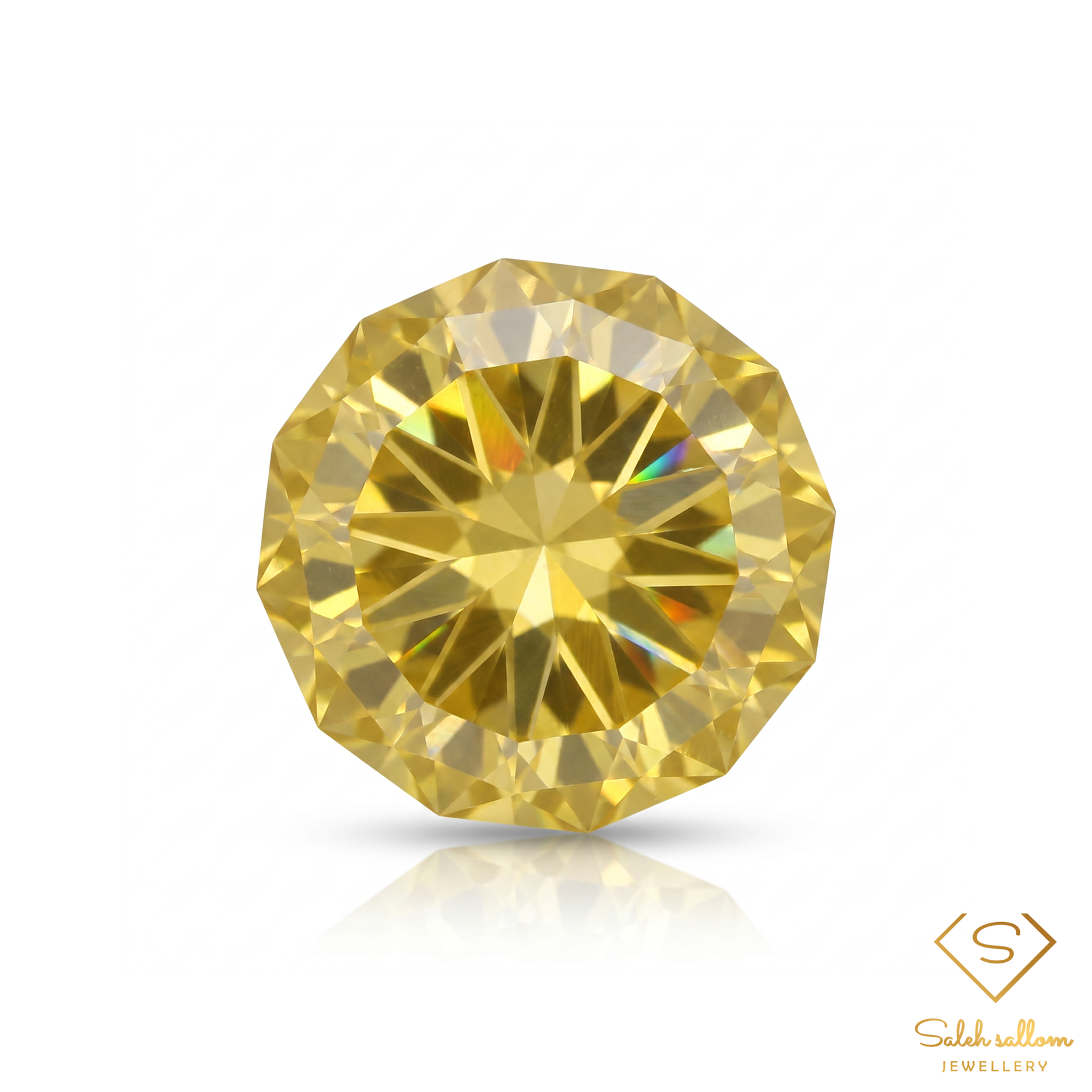 Natural Greenish Yellow Quartz | 14.33 Carat Custom-Cut Quartz Gemstone | Brazilian Precision Cut Collector Stone
