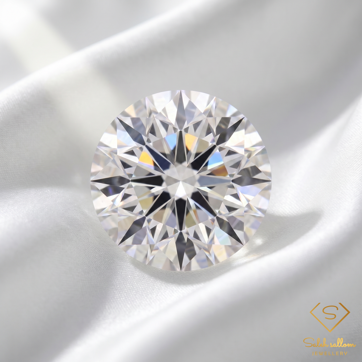 Natural White Quartz | 6.86 Carat Precision Round Star Cut | Brazilian White Quartz Gemstone