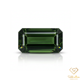 Natural Unheated Green Tourmaline | 1.54 Carat Octagon Step Cut Mozambique Gemstone | Collector Fine Gem