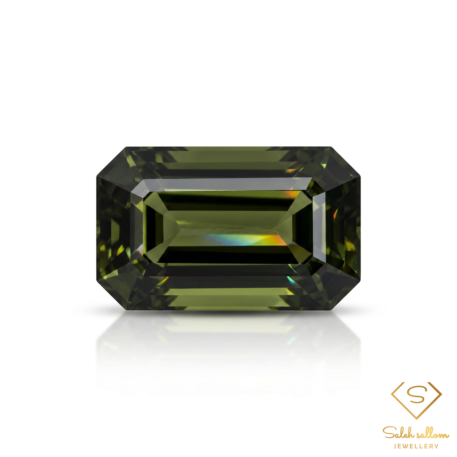 Natural Unheated Green Tourmaline | 1.15 Carat Octagon Step Cut Mozambique Gemstone | Precision-Cut Collector Stone