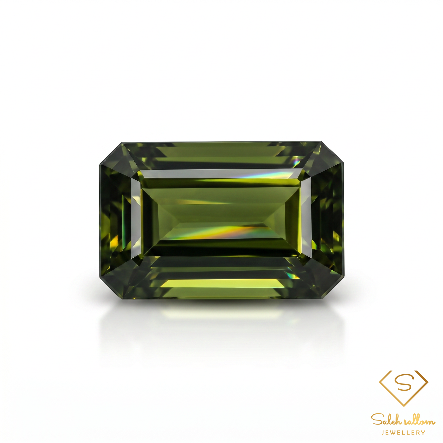 Natural Unheated Green Tourmaline | 1.47 Carat Octagon Step Cut Nigerian Gemstone | Premium Collector Stone