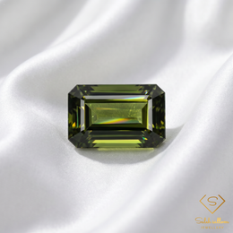 Natural Unheated Green Tourmaline | 1.47 Carat Octagon Step Cut Nigerian Gemstone | Premium Collector Stone