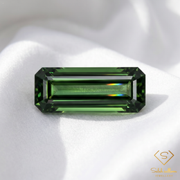 Natural Unheated Green Tourmaline | 1.67 Carat Octagon Step Cut Mozambique Gemstone | Fine Collector Quality